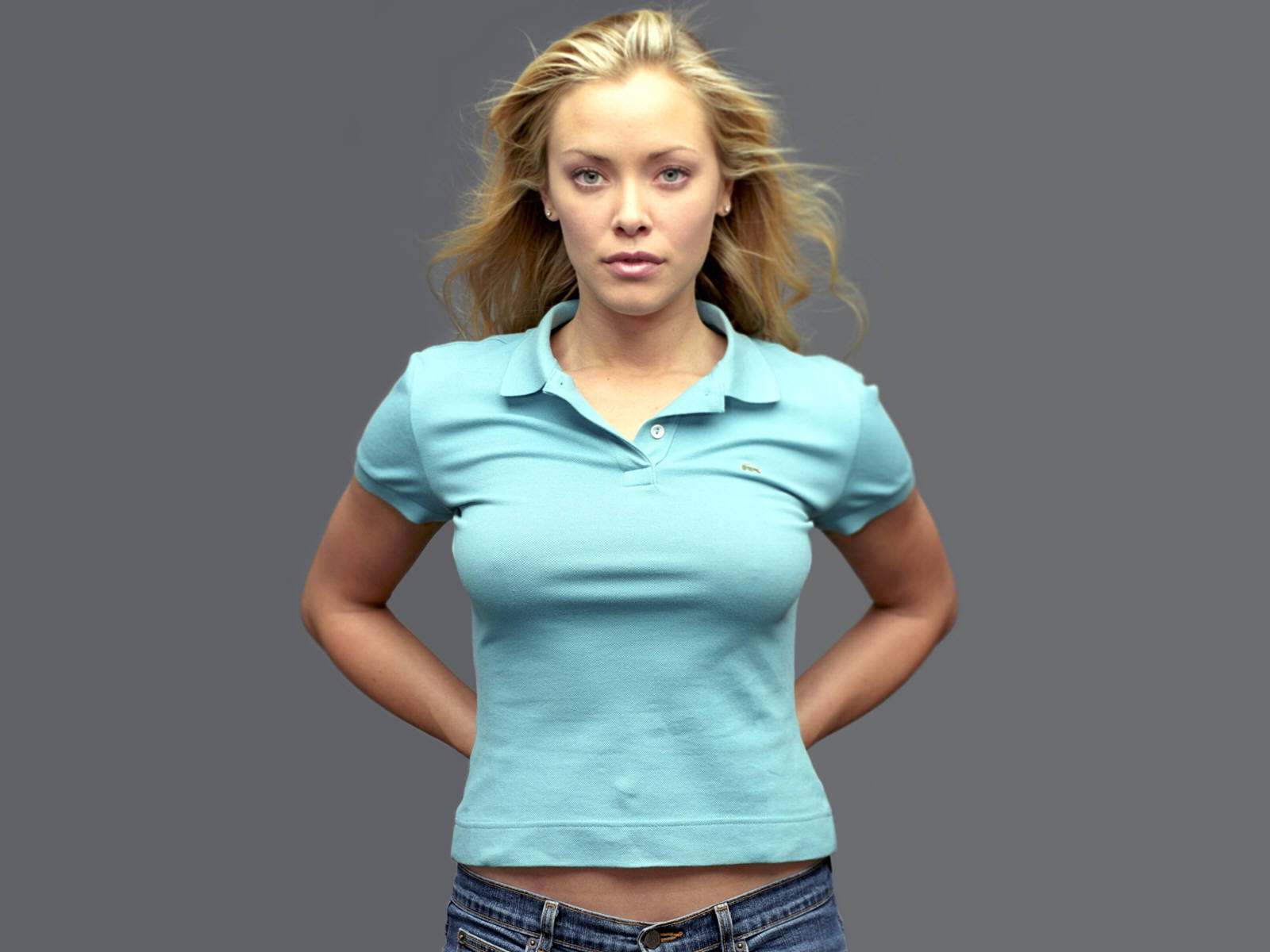 Kristanna Loken Light Blue T Shirt Image