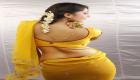 Anushka yellow saree image