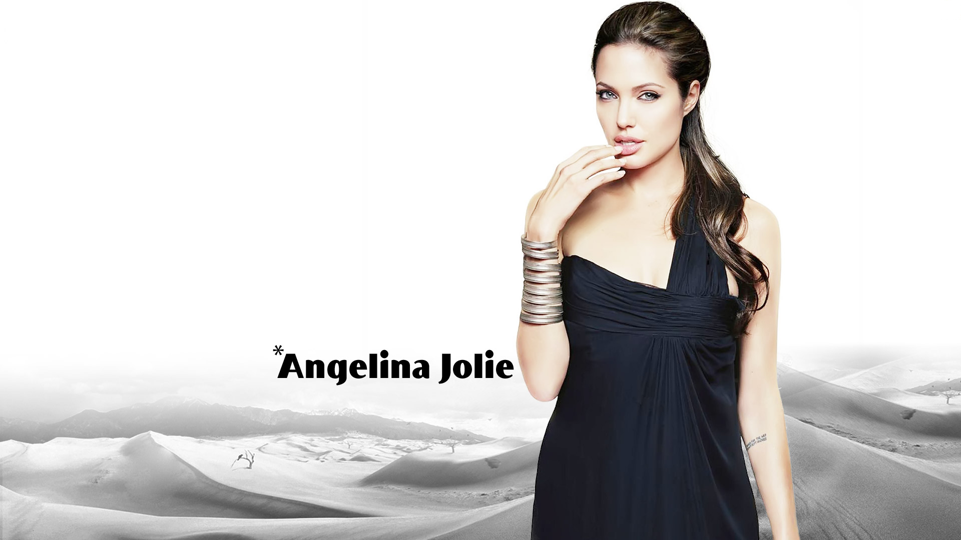 Angelina Jolie Black Dress Pics