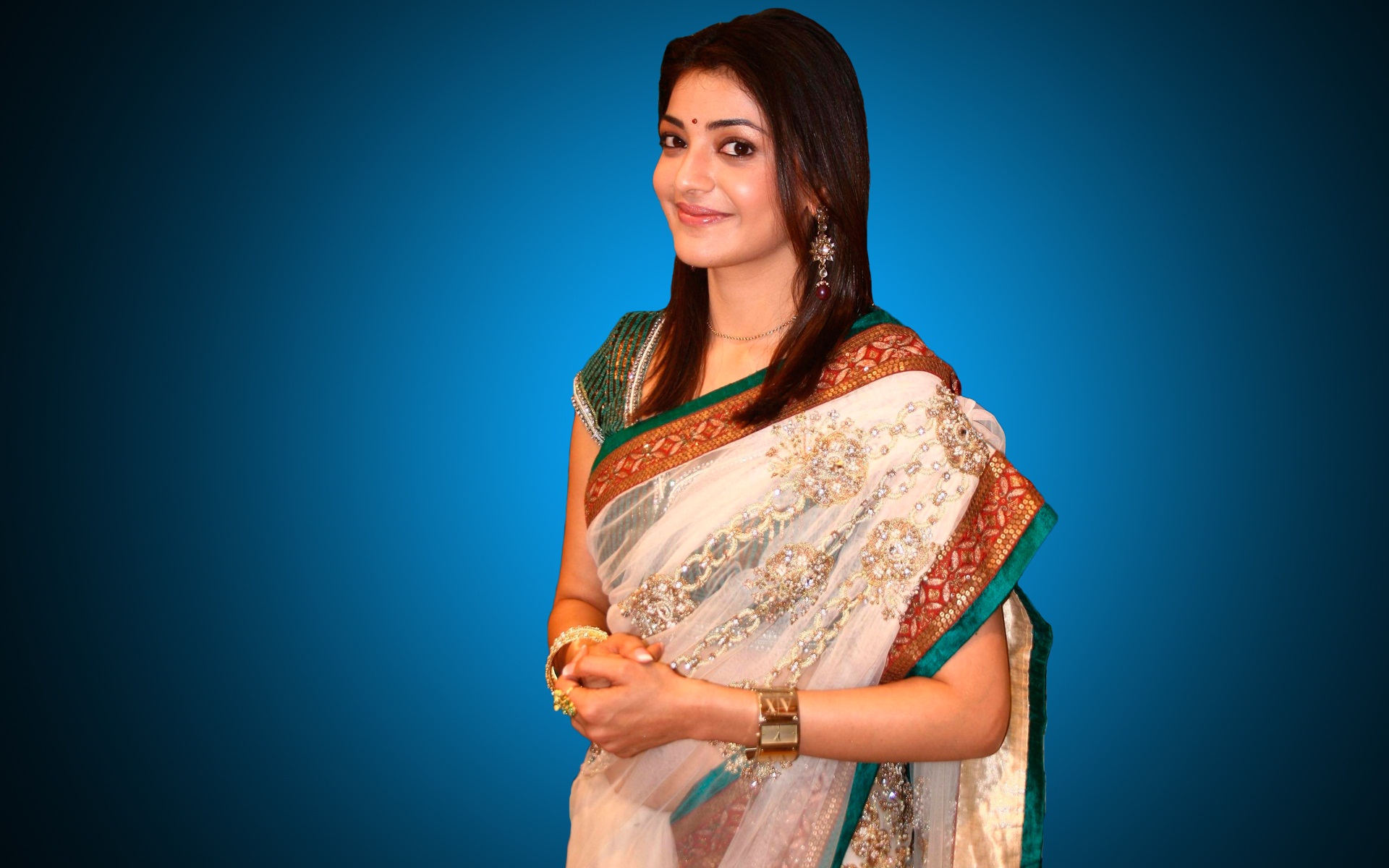 Actress Kajal Agarwal Saree Photos