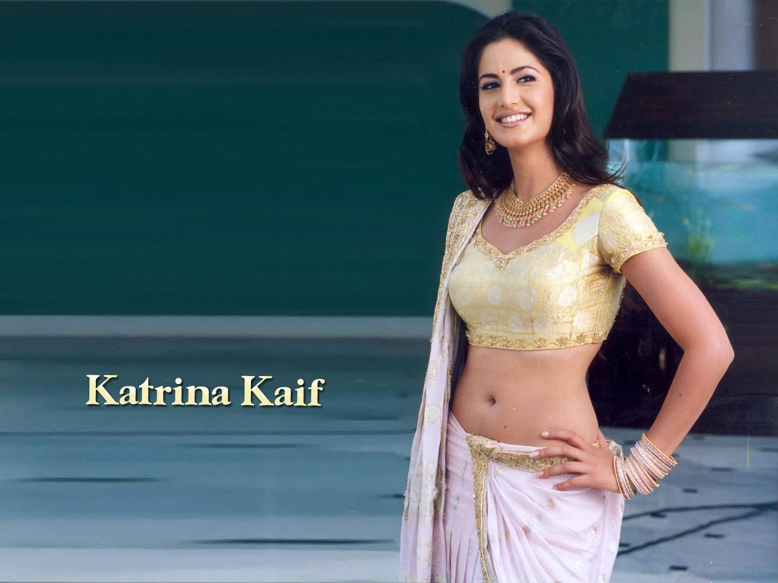 Katrina Kaif Hoti In Saree Wallpaper