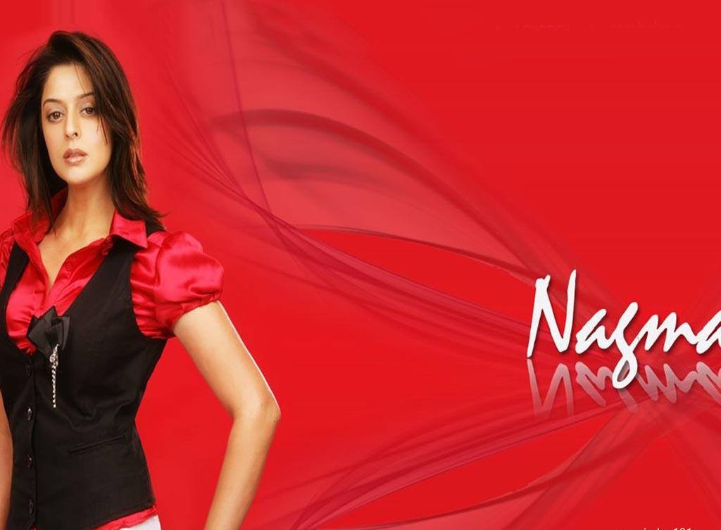 Nagma Actress Red Dress Photos