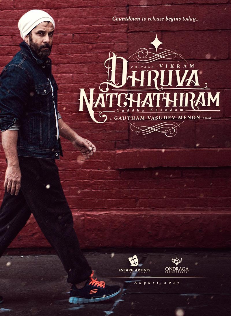 Vikram In Dhruva Natchathiram Movie Poster