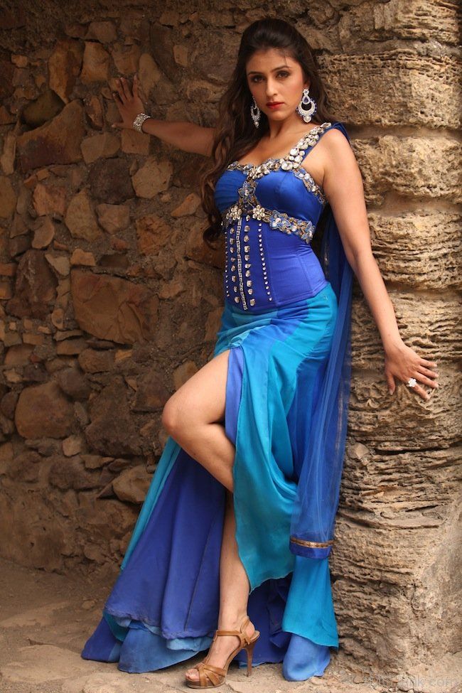 Aarti Chhabria Blue Dress Photos
