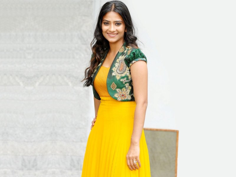 Aditi Sharma Yellow Dress Pictures