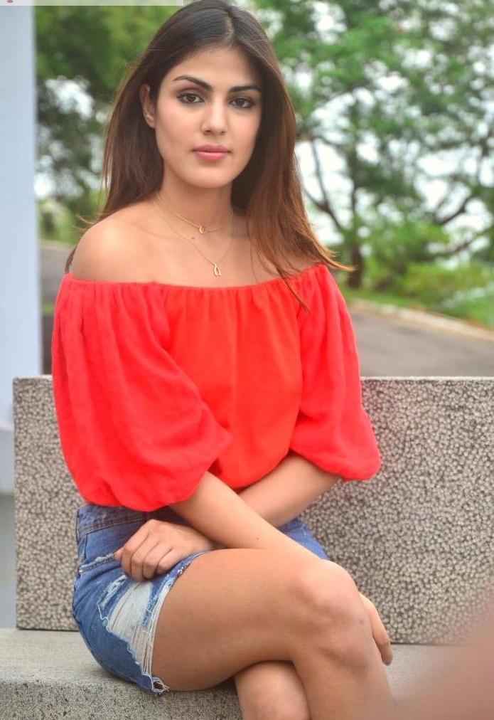 Rhea Chakraborty Red Dress Pictures