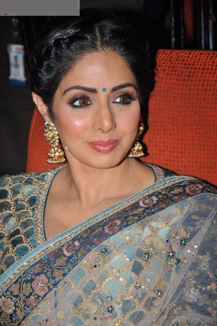 Sridevi Kapoor Actress Saree Cute Face Stills