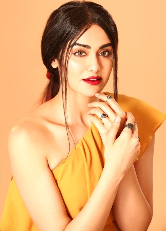 Adah Sharma Yellow Dress Photoshoot Pics