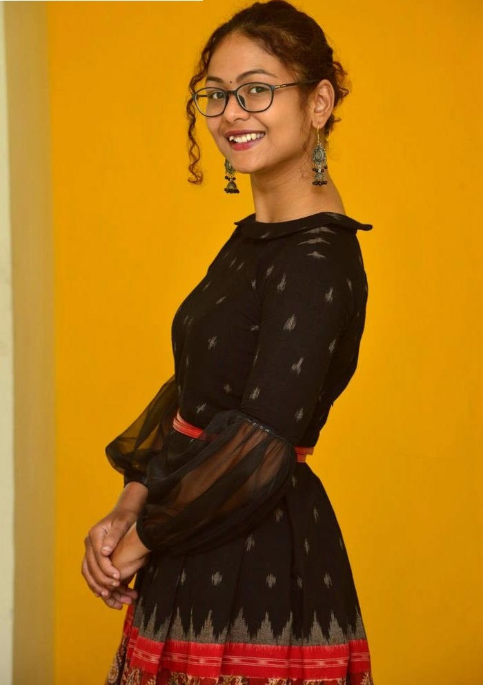 Aditi Miyakal Black Dress Photoshoot Image