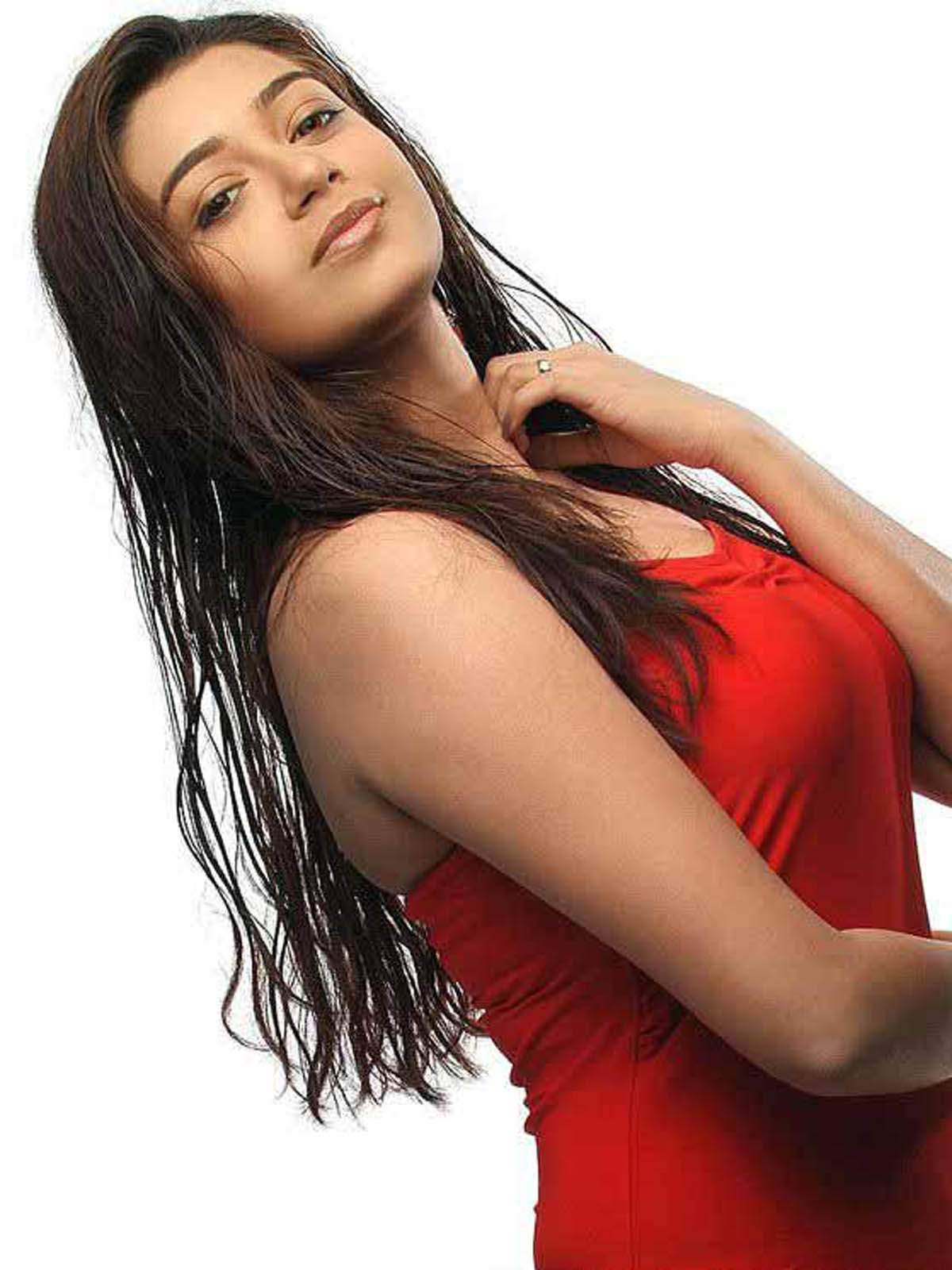 Chaya Singh Red Dress Photos