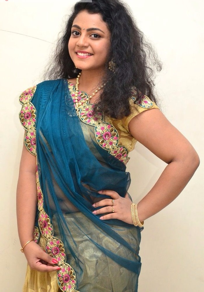 Deepika Blue Dress Glamour Photos