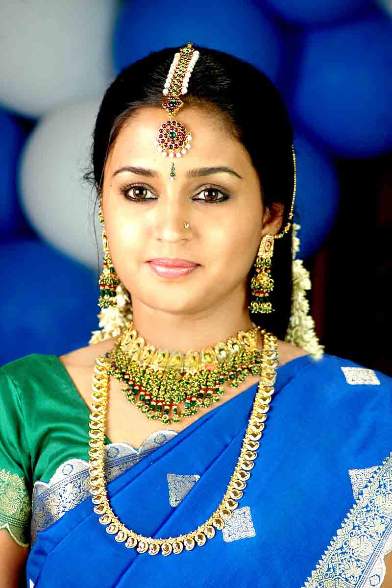 Gajala Saree Makeup Photos