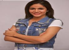 lavanya tripathi blue and white dress pictures