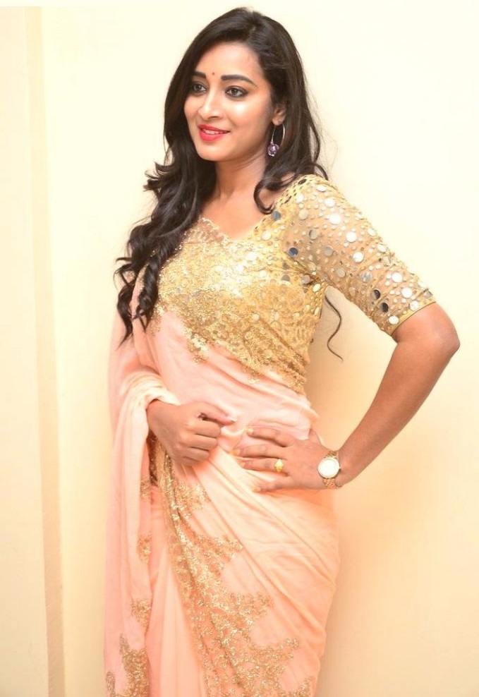 Actress Bhanu Pink Dress Cute Photos