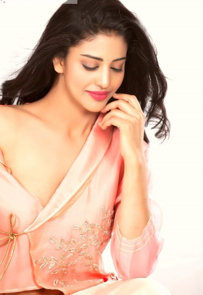 Daksha Nagarkar Pink Dress Hot Photos