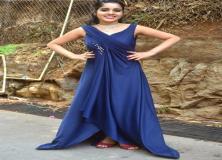 keerthi blue dress pictures