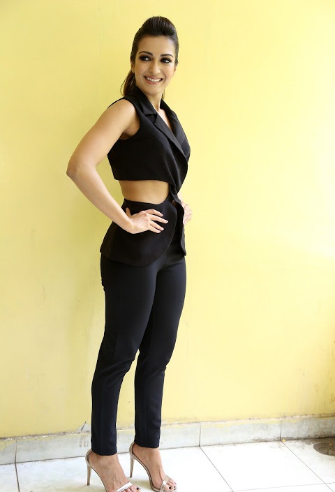 Catherine Tresa Fashion Black Dress Modeling Pics