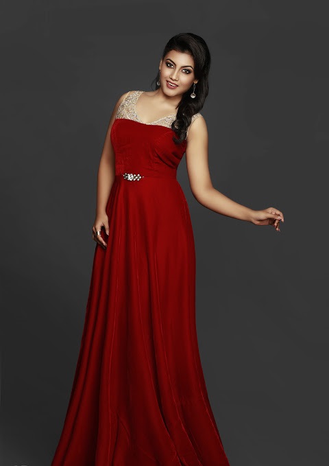 Chandana Raj Red Dress Unseen Image