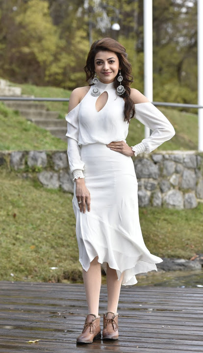 Kajal Agarwal White Dress Exclusive Modeling Photos