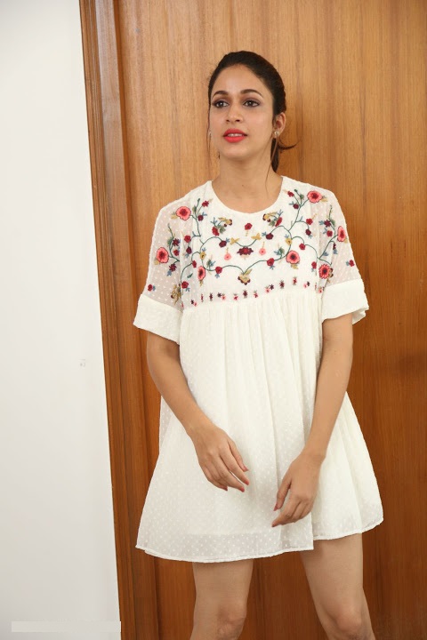 Lavanya Tripathi White Dress Exclusive Wallpaper