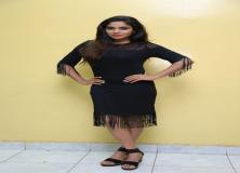 karunya chowdary black dress unseen pictures