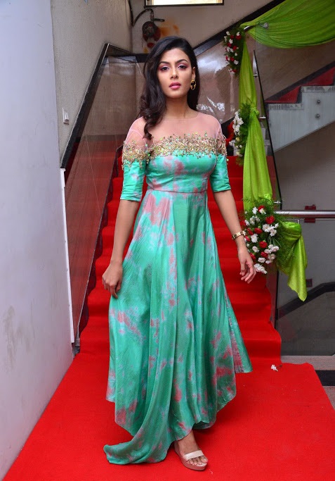 Anisha Ambrose Green Dress Pictures