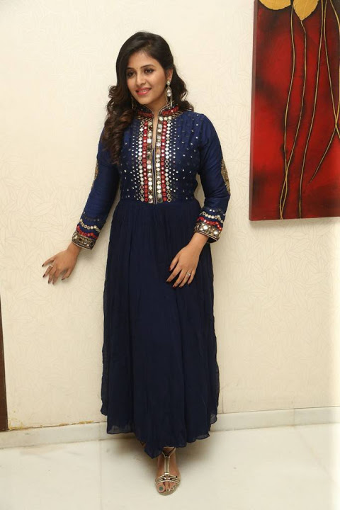 Anjali Blue Dress Photoshoot Stills