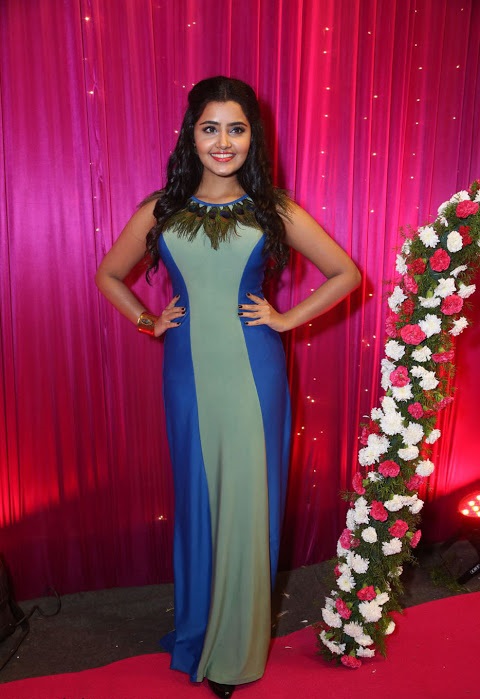Anupama Parameswaran Blue Dress Glamorous Image