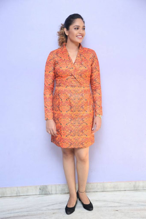 Mumtaz Sorcar Orange Coor Dress Modeling Photos