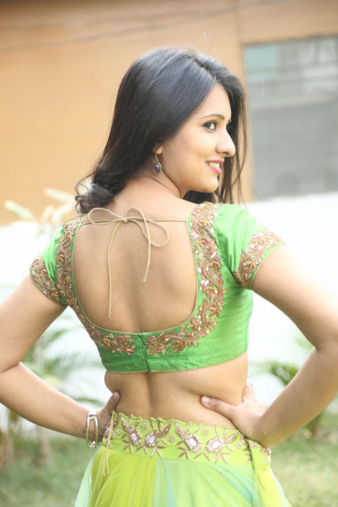 Nikitha Bisht Hot Exclusive Backless Pictures