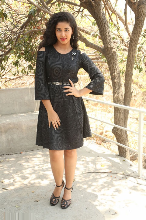 Pavani Reddy Black Dress Exclusive Cute Photos