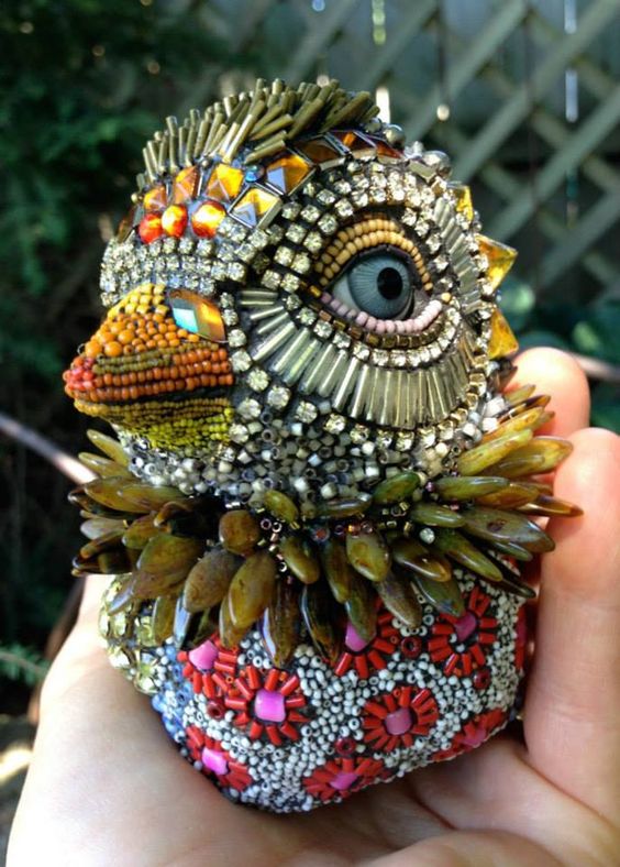 Creative Bird Beads Art