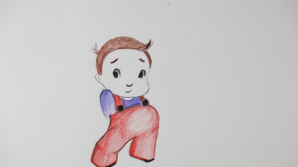 Little Boy Drawing