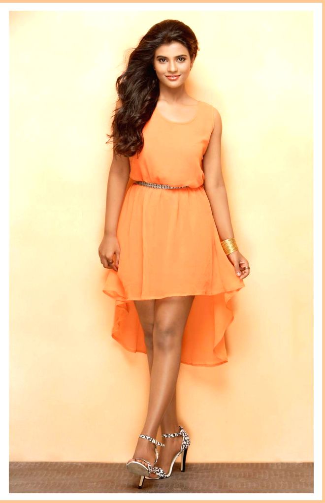 Actress Aishwarya Rajesh In Orange Pictures