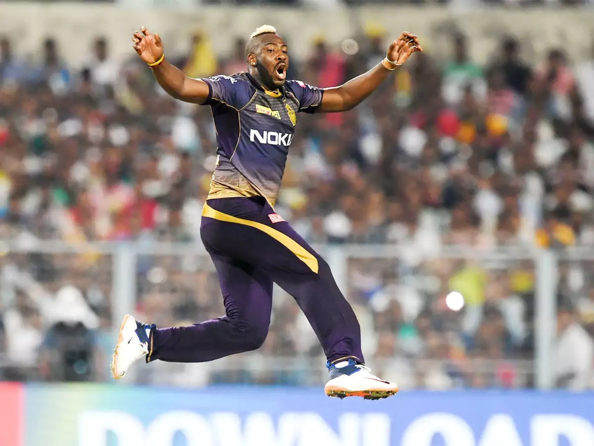 Andre Russell Jumping Images
