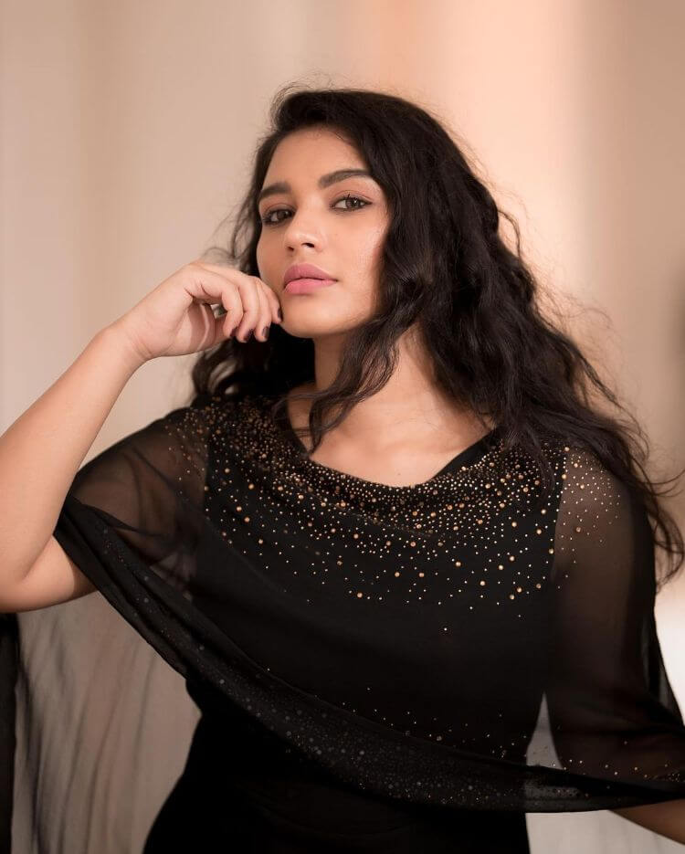 Shabana Shajahan In Black Dress