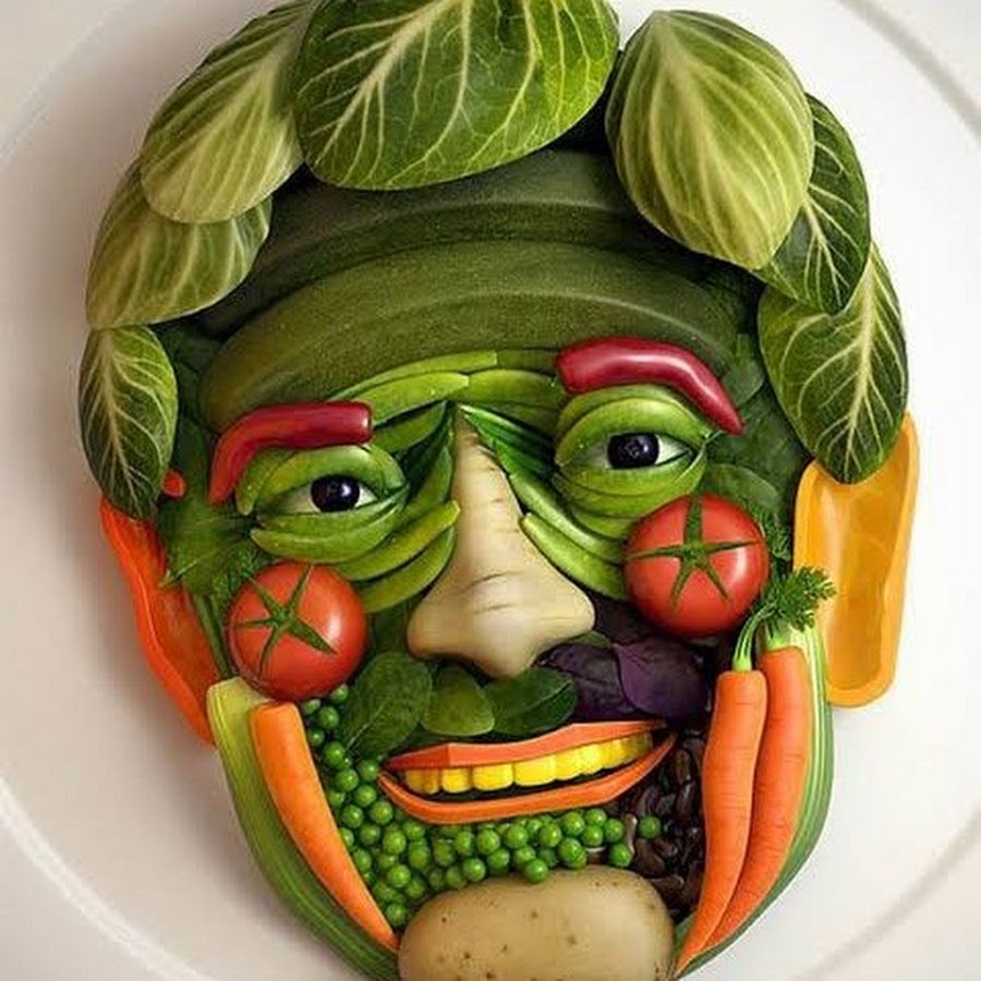 Vegetable Face Art