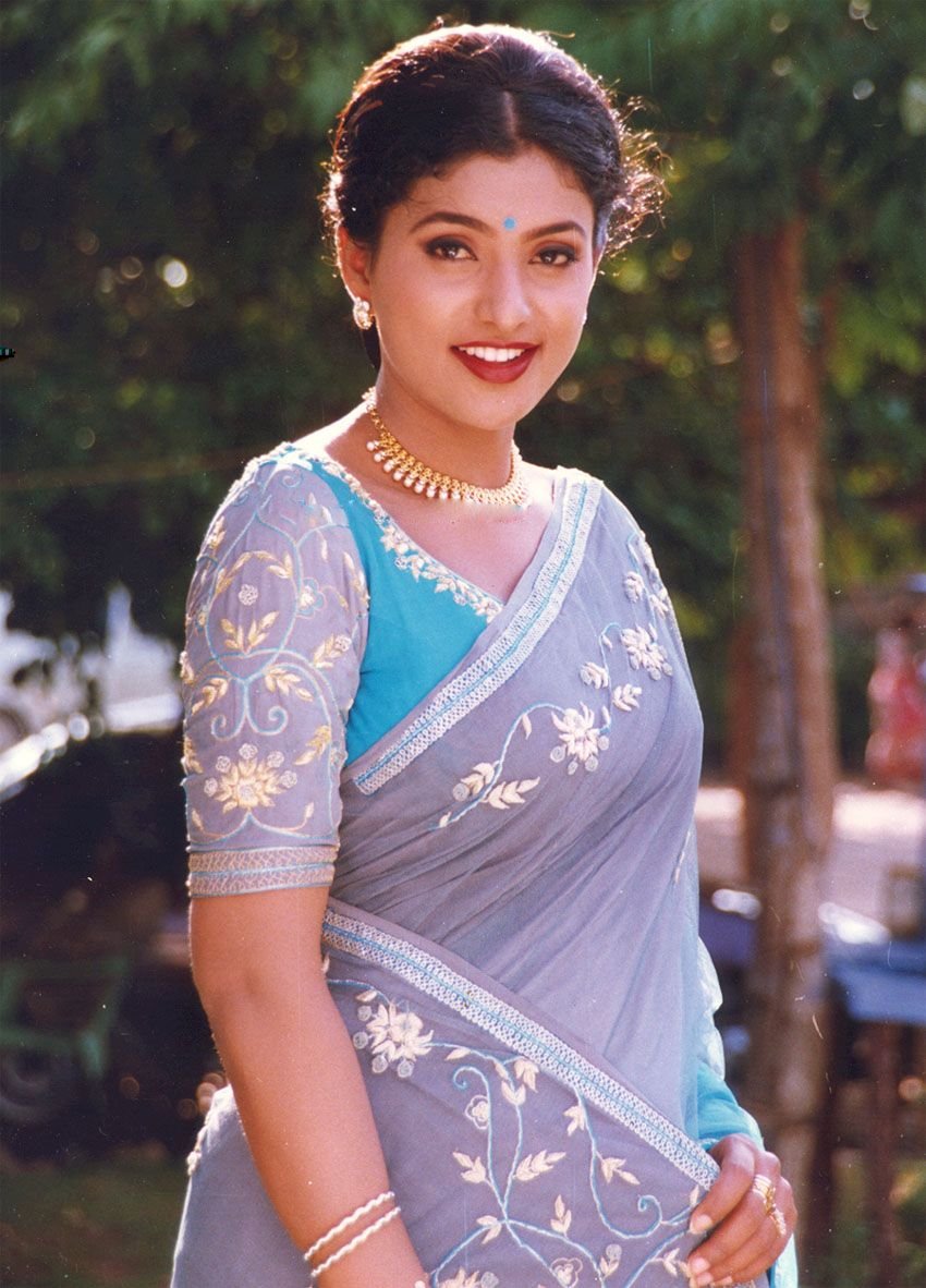Beautiful Actress Roja In Saree