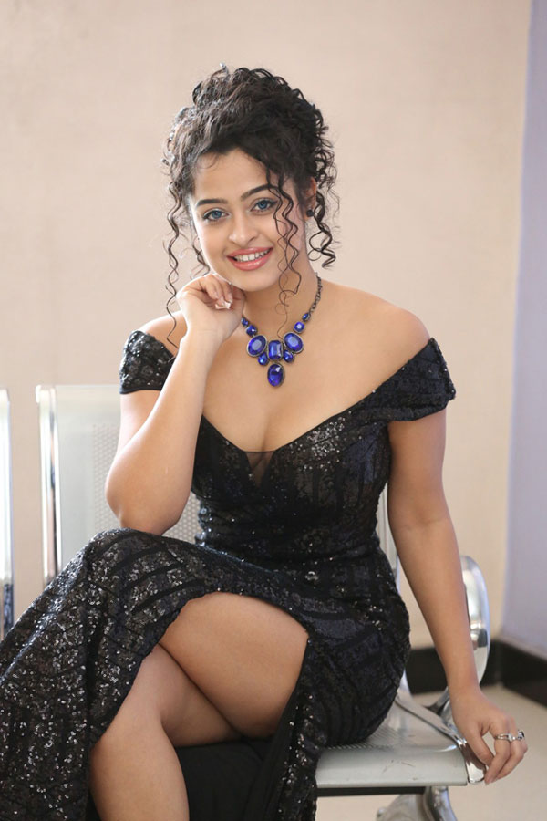 Actress Apsara Rani In Black Dress