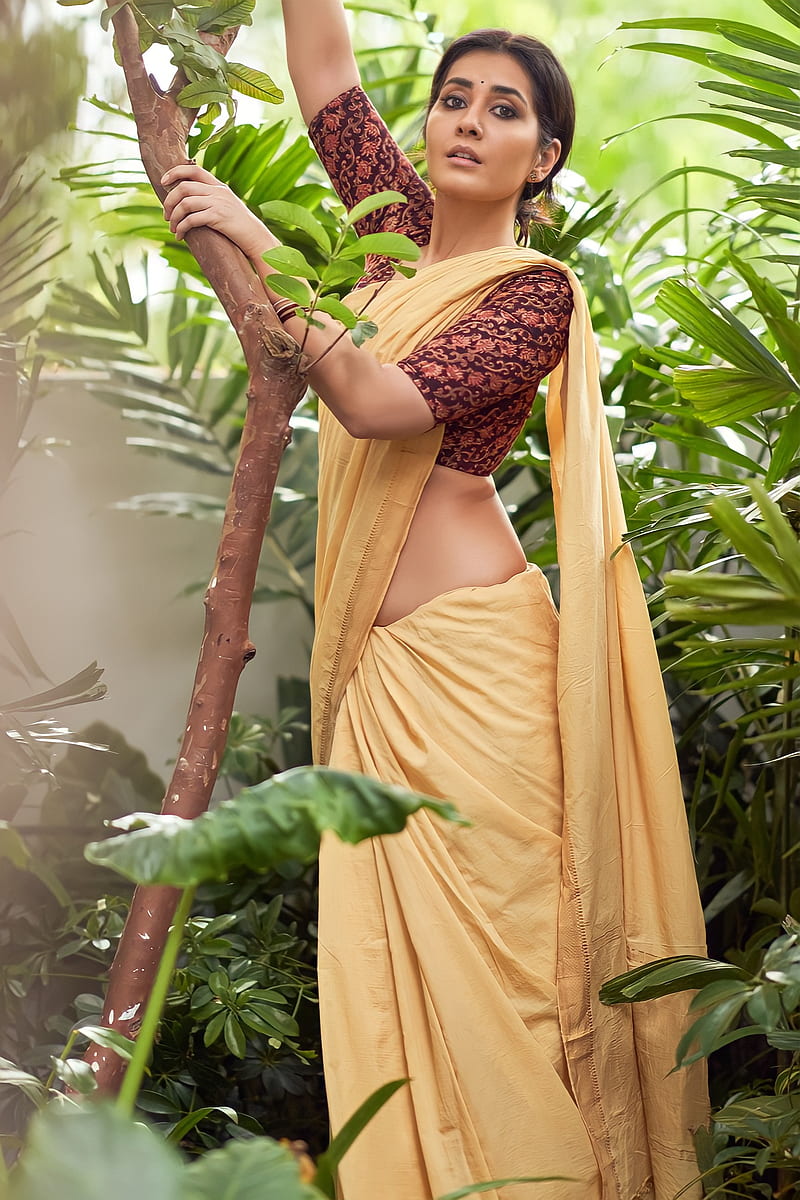 Telugu Actress Rashi Khanna In Saree