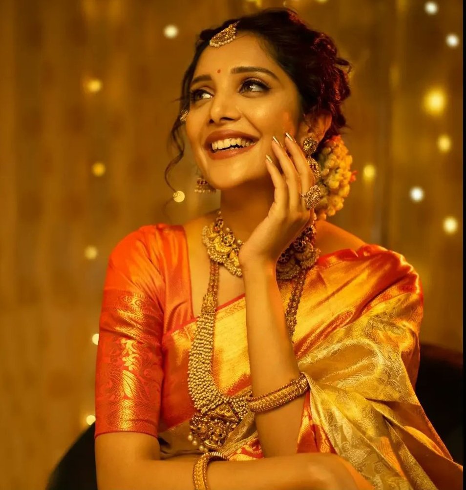 Actress Milana Nagaraj In Silk Saree
