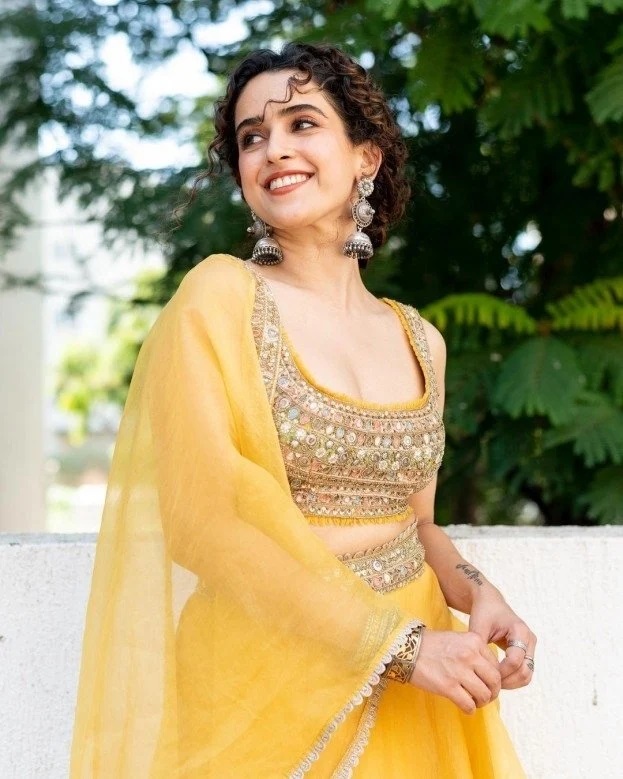 Sanya Malhotra In Yellow Dress