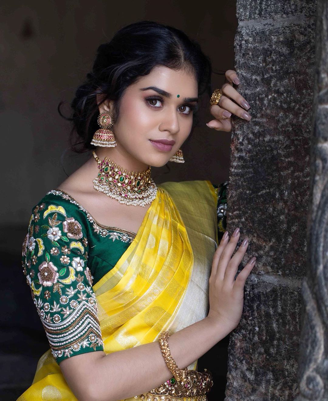 Actress Meenakshi Govindarajan In Silk Saree