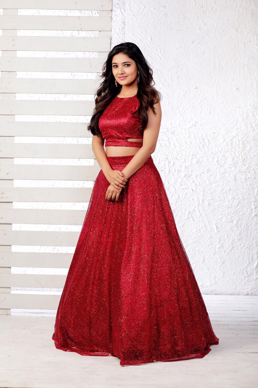 Actress Vani Bhojan In Red Dress
