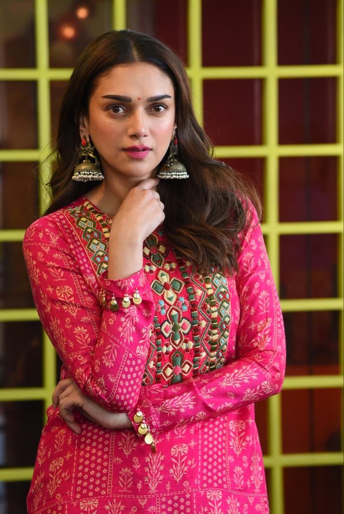 Aditi Rao Hydari In Pink Dress