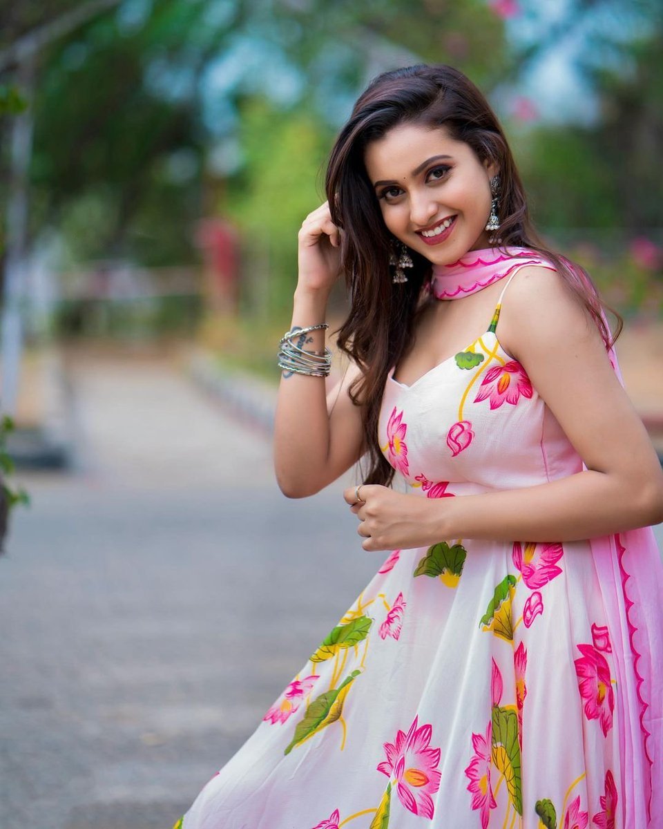 Deepika Pilli In Pink Dress