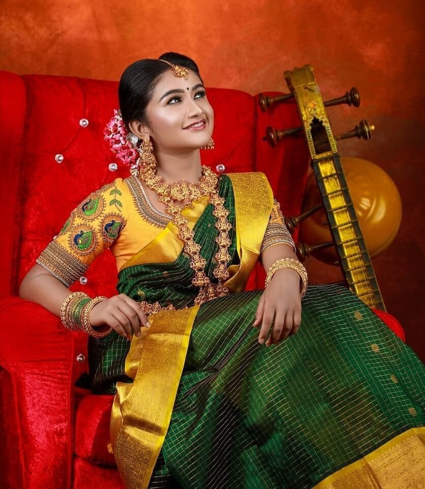 Raveena Daha Traditional Saree Photos