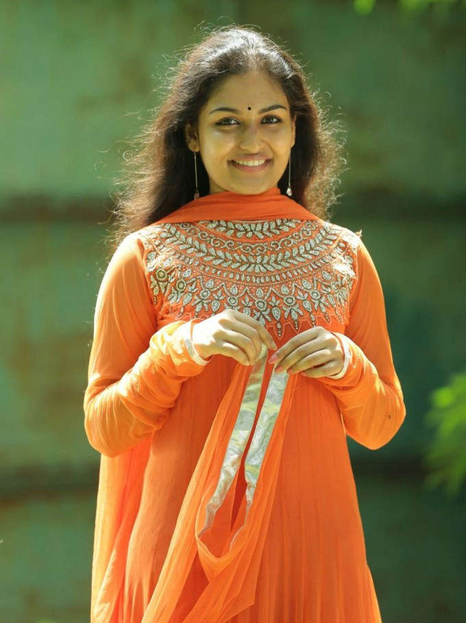 Prayaga Martin Orange Dress Pics
