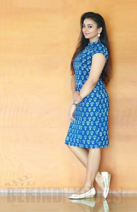 Mridula Murali Blue Dress Pictures
