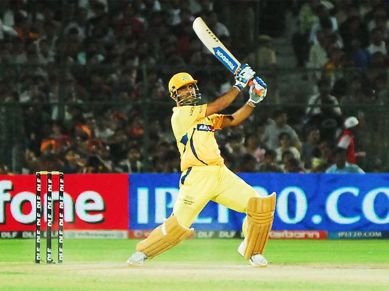 Chennai Super Kings T20 Cricket Helicopter Shot